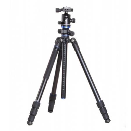Benro Goplus Travel FGP18AB1 - zestaw, statyw aluminiowy, 4-sekcyjny, 37-154cm, głowica kulowa, udźwig 10kg_1